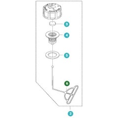 RETENUE DE BOUCHON 504117901 ORIGINAL HUSQVARNA