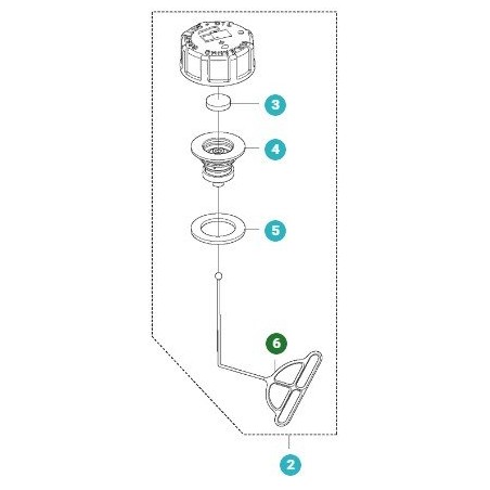 FERMO TAPPO 504117901 ORIGINALE HUSQVARNA | Newgardenstore.eu