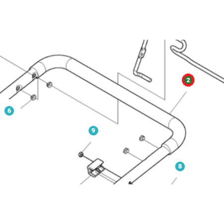 RUBBER FOR GRIP 501110101 ORIGINAL HUSQVARNA