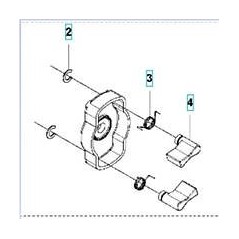 CONJUNTO GANCHO DE ARRANQUE 596330401 ORIGINAL HUSQVARNA | Newgardenstore.eu