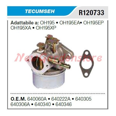 Carburatore TECUMSEH tagliaerba tosaerba rasaerba OH195 OH195EA R120733 | Newgardenstore.eu