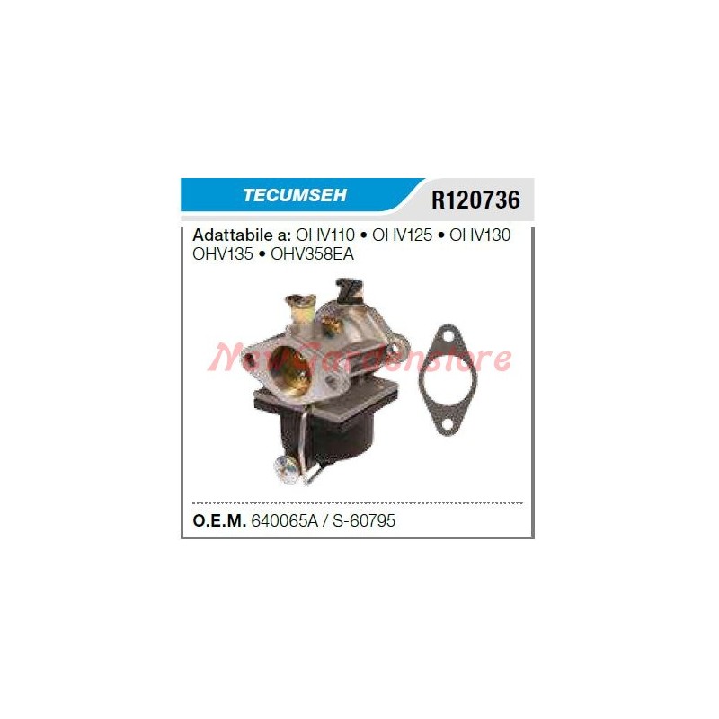 TECUMSEH carburador cortacésped cortacésped OHV110 125 130 135 R120736