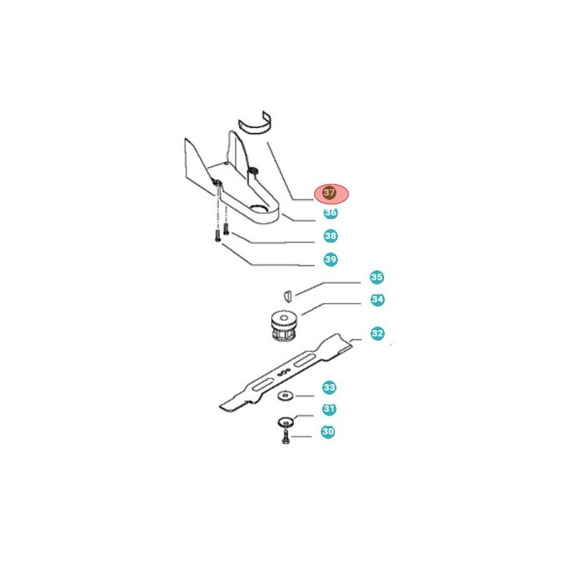 GUIDE DE COURROIE 501189002 ORIGINAL HUSQVARNA