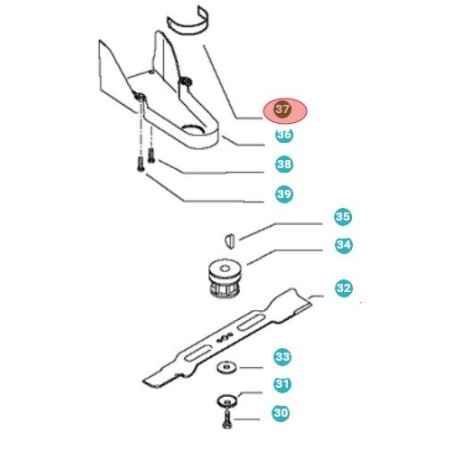 BELT GUIDE 501189002 ORIGINAL HUSQVARNA | Newgardenstore.eu