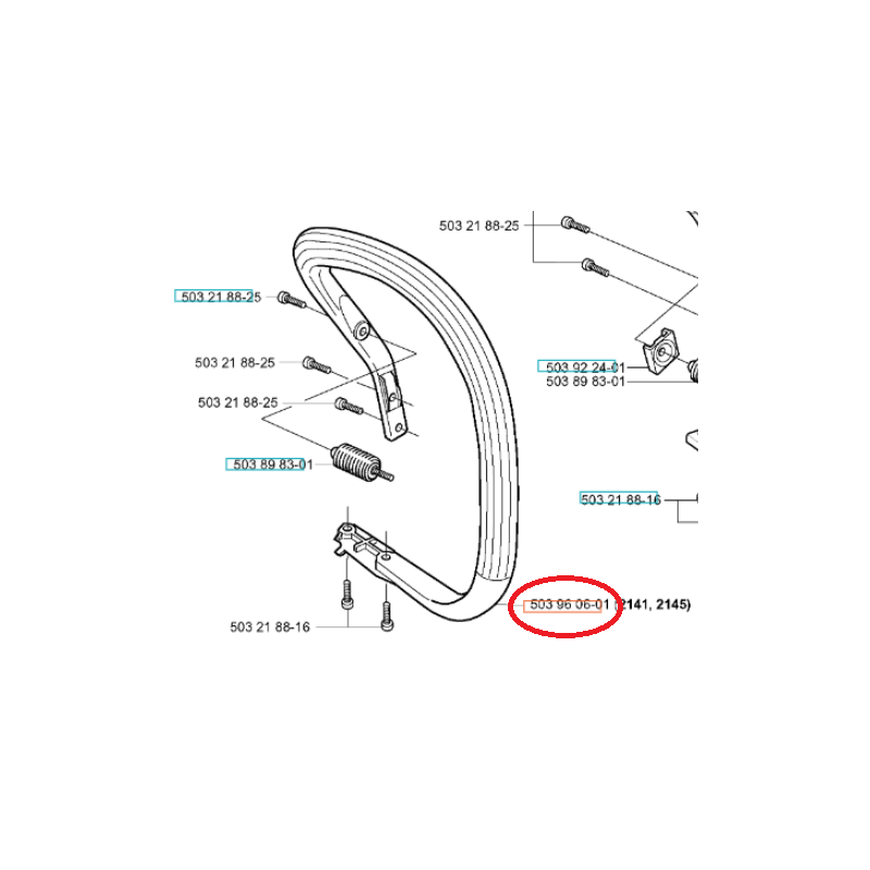 FRONT HANDLE 503960601 ORIGINAL HUSQVARNA