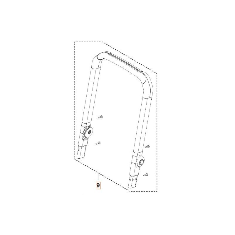 FOLDING HANDLE 546092201 ORIGINAL HUSQVARNA