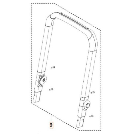 KLAPPGRIFF 546092201 ORIGINAL HUSQVARNA | Newgardenstore.eu