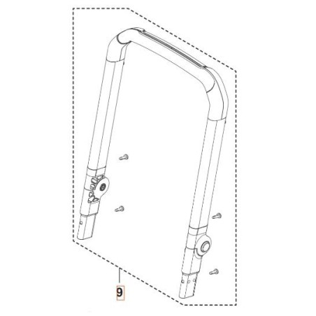 MANGO PLEGABLE 546092201 ORIGINAL HUSQVARNA | Newgardenstore.eu