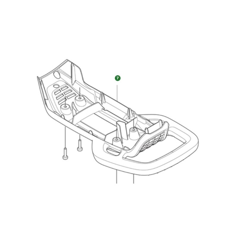 REAR HANDLE 535565601 ORIGINAL HUSQVARNA