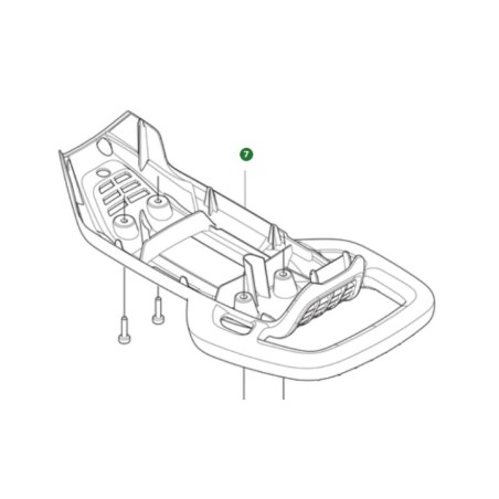 HINTERER GRIFF 535565601 ORIGINAL HUSQVARNA | Newgardenstore.eu