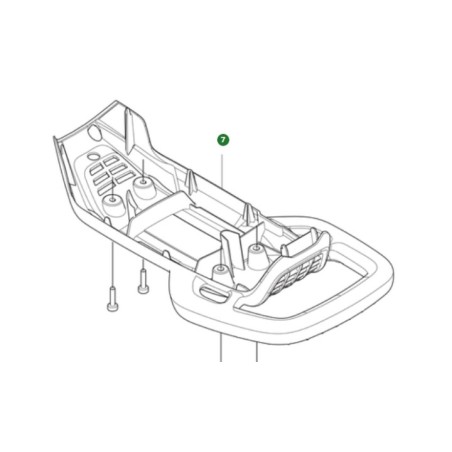 MANIJA TRASERA 535565601 ORIGINAL HUSQVARNA | Newgardenstore.eu