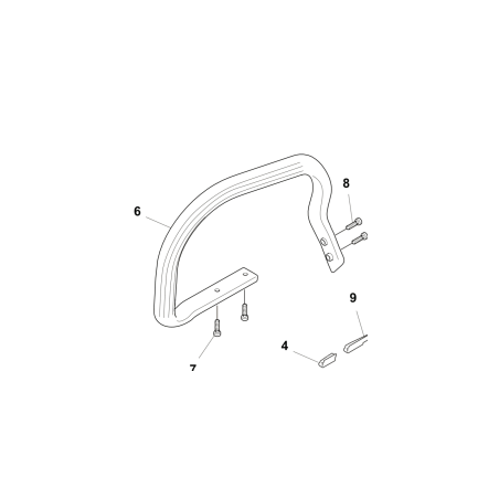 IMPUGNATURA TUBOLARE 536558101 ORIGINALE HUSQVARNA | Newgardenstore.eu
