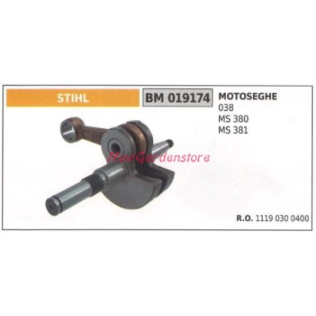 Cigüeñal del motor de la motosierra STIHL 038 MS 380 381 019174 | Newgardenstore.eu