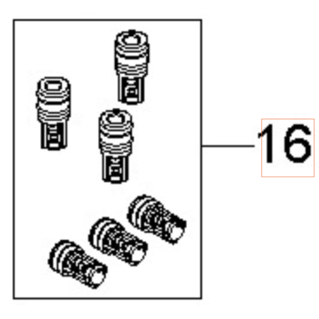 KIT 6 PZ VALVOLA DI ASPIRAZIONE 592617699 ORIGINALE HUSQVARNA | Newgardenstore.eu