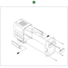 BATTERY CASE KIT 538994401 ORIGINAL HUSQVARNA | Newgardenstore.eu