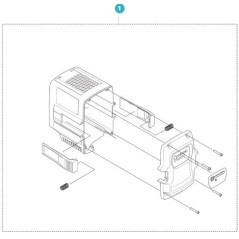 KIT CAJA DE BATERÍA 40-B70 538992901 ORIGINAL HUSQVARNA