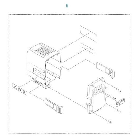 GEHÄUSEKIT BLI100 536566101 ORIGINAL HUSQVARNA | Newgardenstore.eu