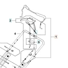 KIT PALANCA 598453101 ORIGINAL HUSQVARNA