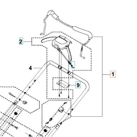 KIT PALANCA 598453101 ORIGINAL HUSQVARNA | Newgardenstore.eu