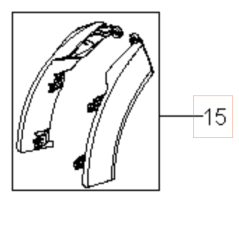 KIT DE GARDE-BOUE 597958001 ORIGINAL HUSQVARNA