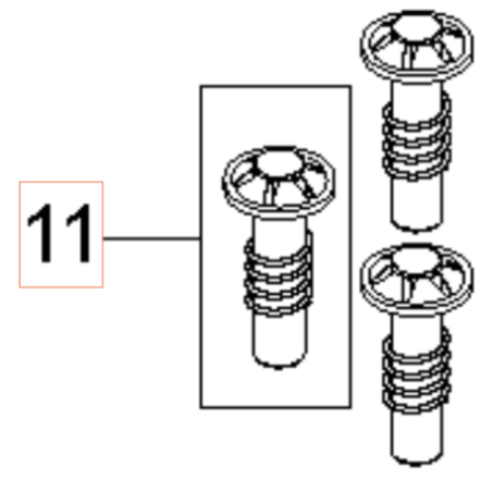 KIT PISTONS (3PCS) 592617679 ORIGINAL HUSQVARNA | Newgardenstore.eu