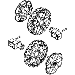 WHEEL KIT 597858601 ORIGINAL HUSQVARNA