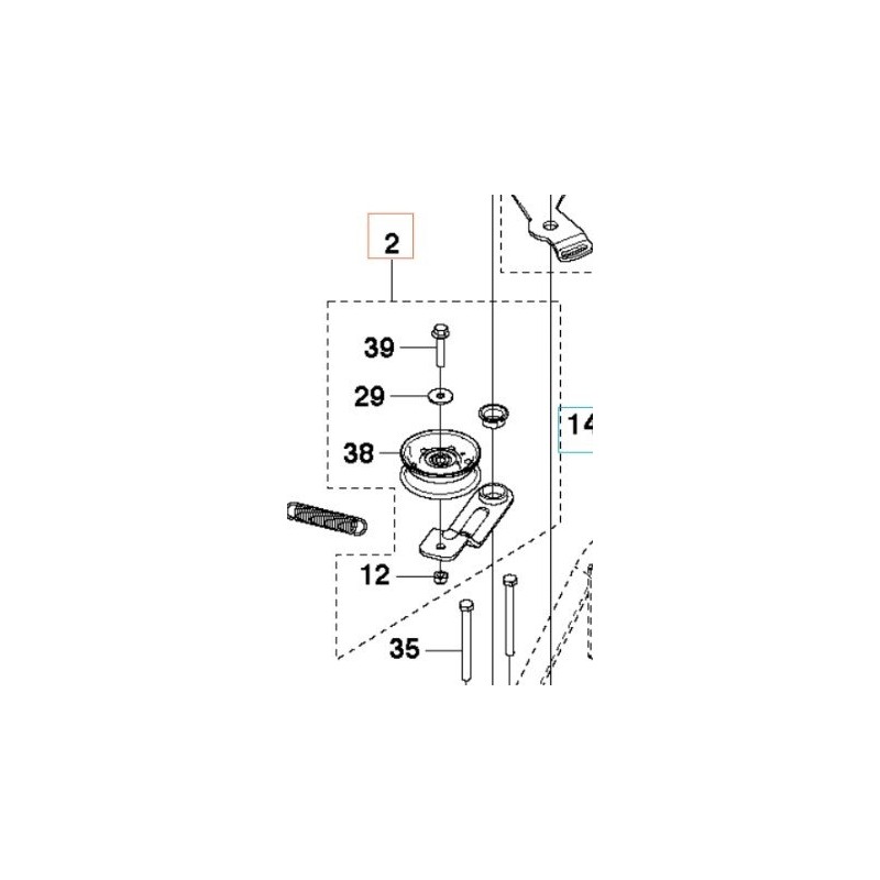 KIT TENSOR DE CORREA 580279001 ORIGINAL HUSQVARNA