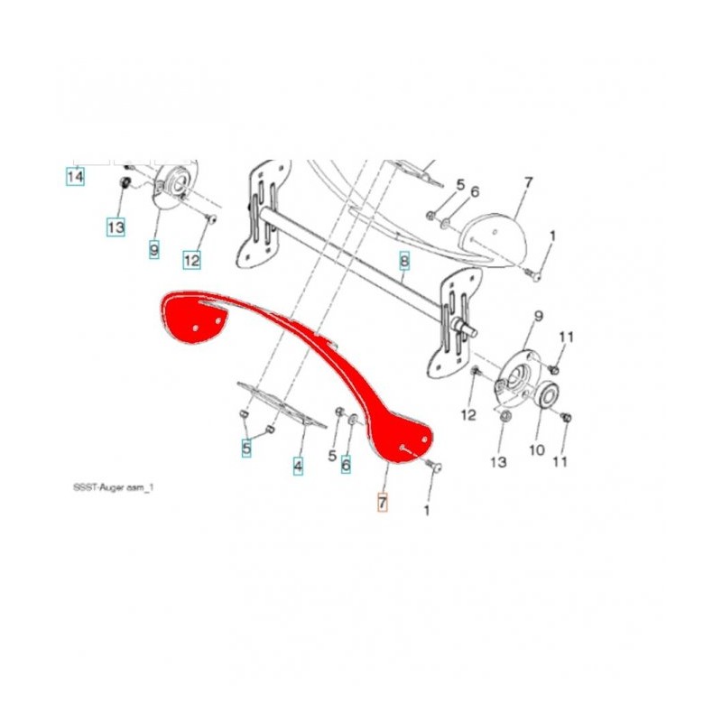 LAMA DA NEVE ST121E 532442759 ORIGINALE HUSQVARNA