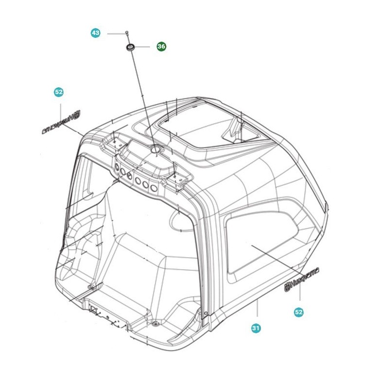 AIMANT 501098101 ORIGINAL HUSQVARNA