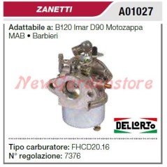 Carburateur ZANETTI moteur tondeuse B120 imar D90 A01027 | Newgardenstore.eu
