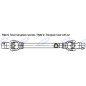 PTO shaft AMA Cat. 2 CE approved 2x800mm - 00956