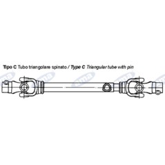 Cardan shaft AMA Cat. 4 CE approved 4x800mm - 01719 | Newgardenstore.eu