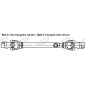 Cardan shaft AMA Cat. 4 CE approved 4x800mm - 01719