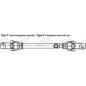 PTO shaft AMA Cat. 6 CE approved 6x800mm - 01728