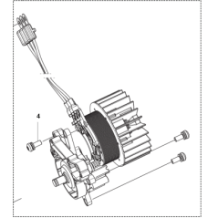 MOTEUR COMPLET 538631101 HUSQVARNA ORIGINE | Newgardenstore.eu