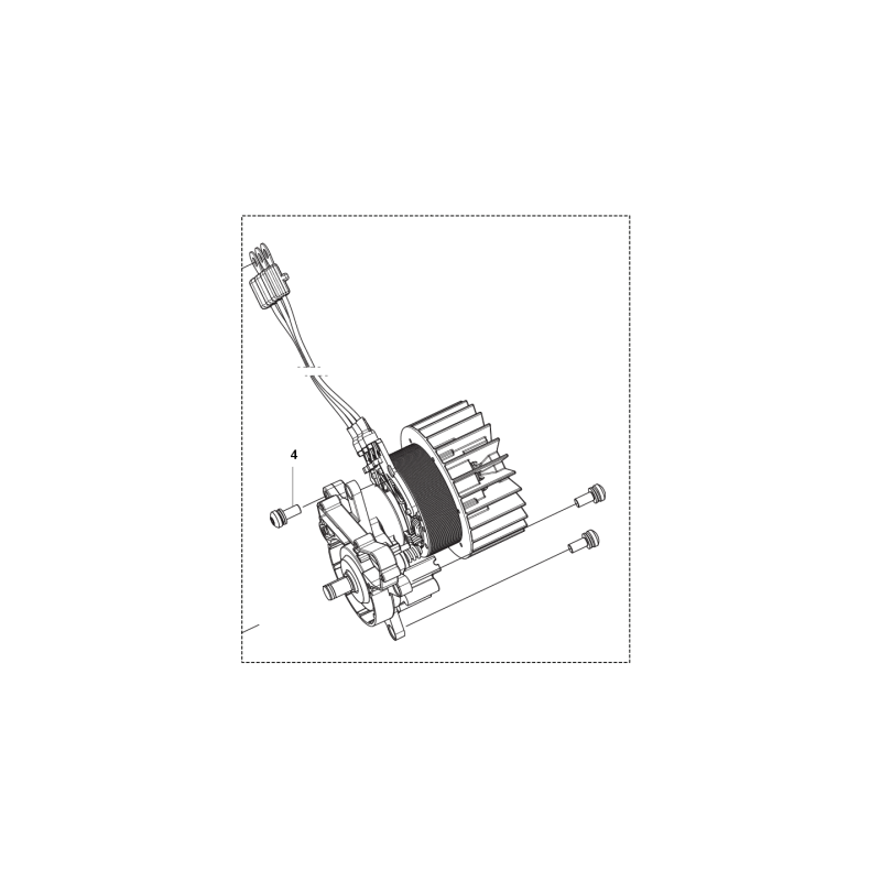 KOMPLETTMOTOR 538631101 HUSQVARNA ORIGINAL