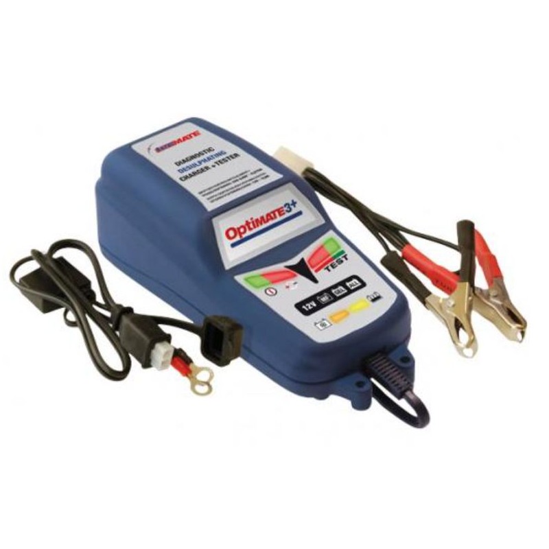 Battery charger for 12V AGM, GEL and STD batteries from 3 to 40 Ah maximum charge 0.8A