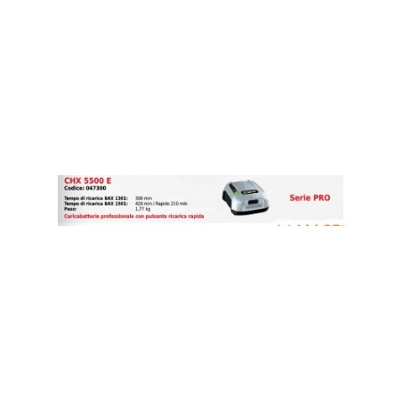 Caricabatteria professionale con pulsante di ricarica rapida EGO CHX5500 E | Newgardenstore.eu