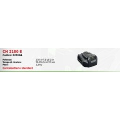 EGO CH 2100 E standard charger power 2.5-5.0-7.5-10.0 Ah | Newgardenstore.eu