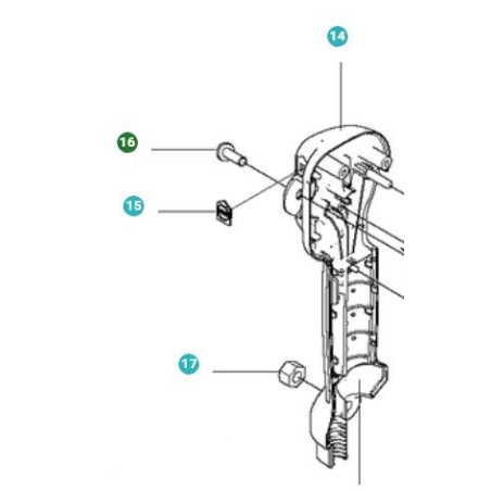 BROCHE DE COMMANDE 537141203 ORIGINAL HUSQVARNA | Newgardenstore.eu