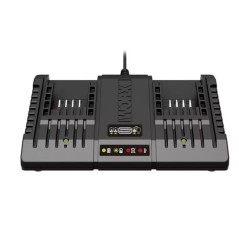 WA3772 - Cargador de baterías Worx de 20 V con doble estación | Newgardenstore.eu