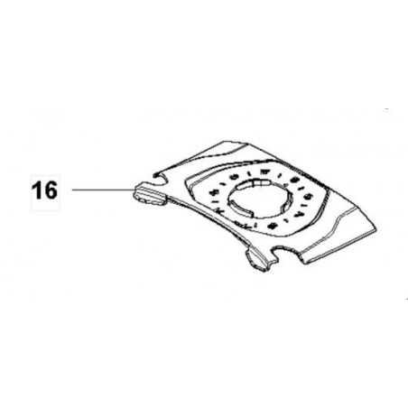 HEIGHT ADJUSTMENT PLATE 589560901 ORIGINAL HUSQVARNA | Newgardenstore.eu