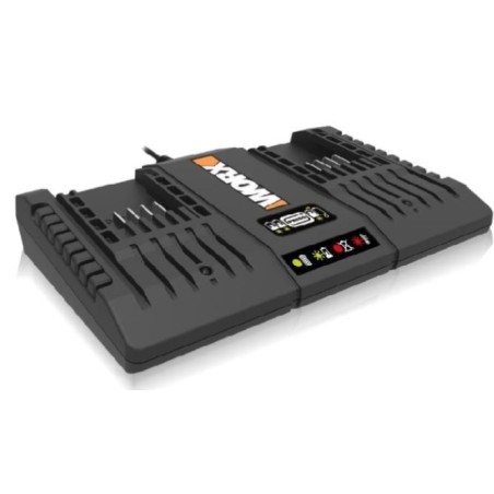 WA3883 - Worx 20V Dual-Station Rapid Charger | Newgardenstore.eu