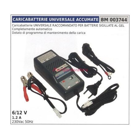 Caricabatterie universale ACCUMATE per batterie sigillate a gel 003744 | Newgardenstore.eu