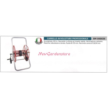Chariot pour enrouleur de tuyau professionnel UNIVERSAL 000036 | Newgardenstore.eu