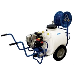 Cart for spraying 120L with motor pump group BERTOLINI 4-stroke engine R80V