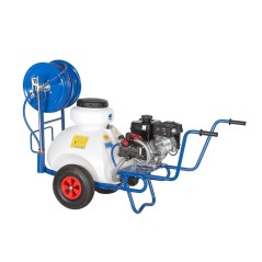 70L spraying trolley with MM308 motor pump unit KM26 2T 1.5 Hp engine | Newgardenstore.eu