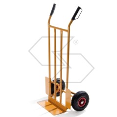 Carrello portatutto 110x57x48cm portata 200kg ruote pneumatiche manopole gomma | Newgardenstore.eu