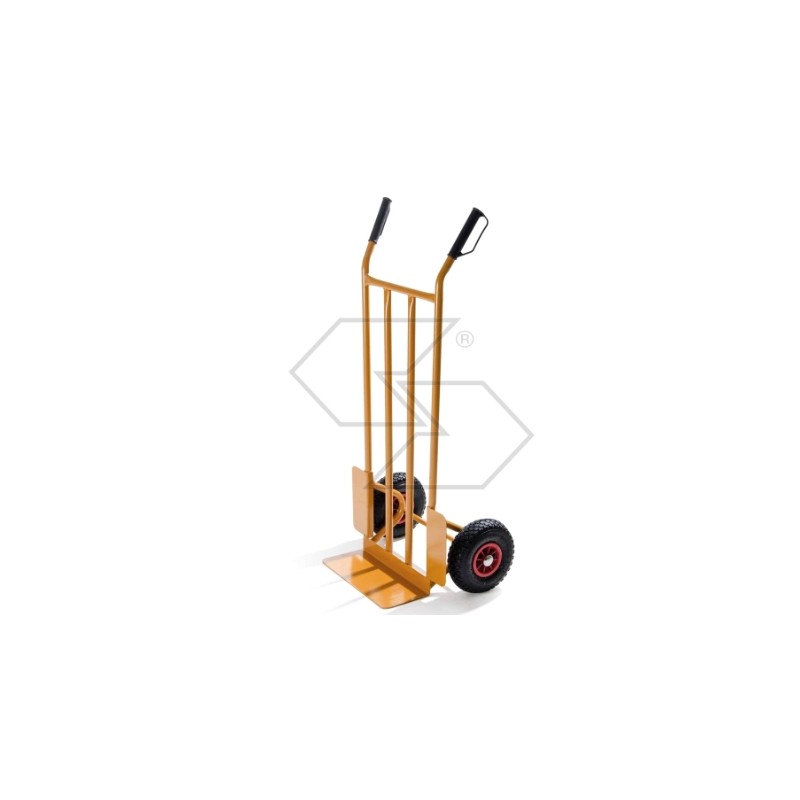 Roof trolley 110x57x48cm capacity 200kg pneumatic wheels rubber grips