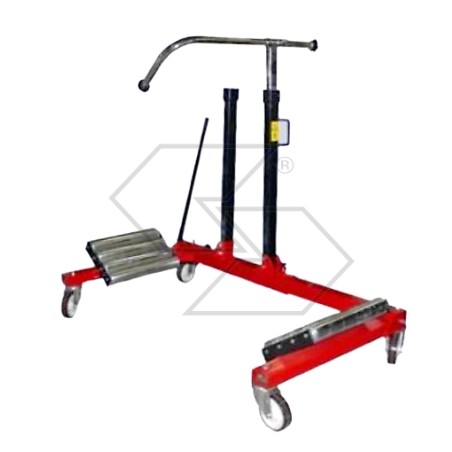 Carrello smonta ruote per trattori capacità 1200kg Ø ruota 1000-2200 mm A01733 | Newgardenstore.eu